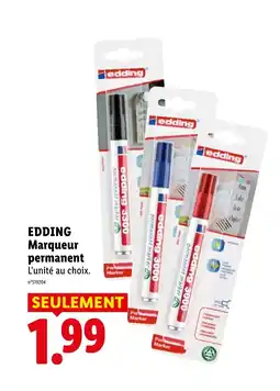 Lidl EDDING Marqueur permanent offre