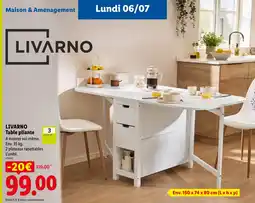 Lidl Livarno table pliante offre