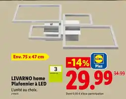 Lidl Livarno home plafonnier à led offre