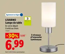 Lidl Livarno lampe de table offre