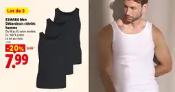 Lidl ESMARA Men Débardeurs côtelés homme offre