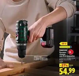 Lidl Parkside perceuse visseuse sans fil et accessoires offre