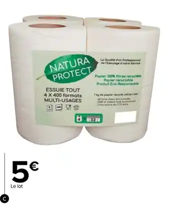 Carrefour Market Lot de 4 bobines essuie tout offre