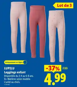 Lidl LUPILU Leggings enfant offre