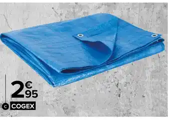 Carrefour Market Bâche protection bleue 2 x 3m offre