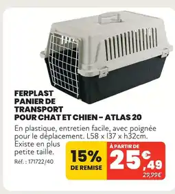 Animalis Ferplast panier de transport pour chat et chien - atlas 20 offre