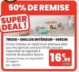 Animalis Trixie enclos intérieur - 140cm offre