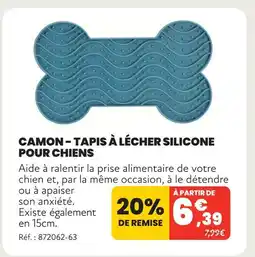 Animalis Camon tapis à lécher silicone pour chiens offre