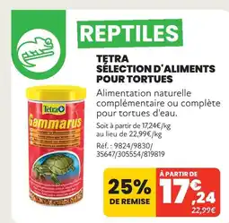 Animalis Tetra sélection d'aliments pour tortues offre