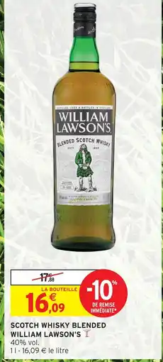 Intermarché Express William lawson's scotch whisky blended offre