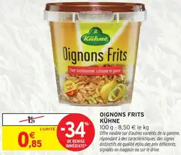 Intermarché Express Kühne oignons frits offre