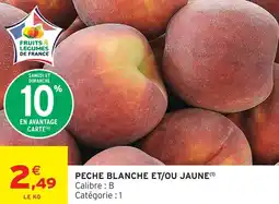 Intermarché Express Pêche blanche et/ou jaune offre