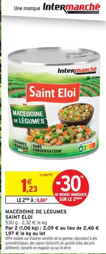 Intermarché Express Saint éloi macédoine de légumes offre