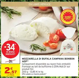 Intermarché Express Mozzarella di bufala campana bonbon aop offre