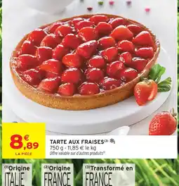 Intermarché Express Tarte aux fraises offre
