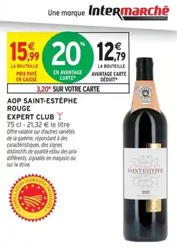 Intermarché Expert club aop saint-estèphe rouge offre