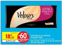 Intermarché Velours noir café moulu classique velours noir offre