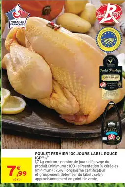 Intermarché Poulet fermier 100 jours igp offre