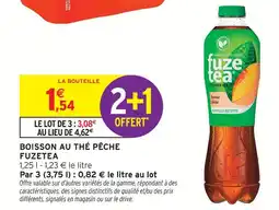 Intermarché Fuze fuzetea boisson au thé pêche offre