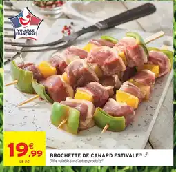 Intermarché Brochette de canard estivale offre