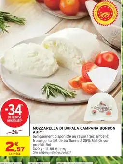 Intermarché Mozzarella di bufala campana bonbon aop offre