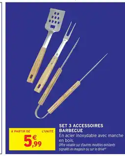 Intermarché Set 3 accessoires barbecue offre