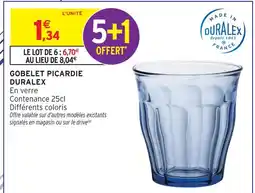 Intermarché Duralex gobelet picardie offre