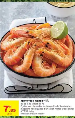 Intermarché Crevettes cuites offre