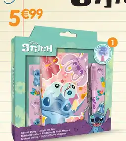 b&m Stitch set cahier et stylo secret offre