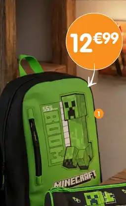 b&m Minecraft sac à dos offre