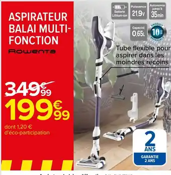 Carrefour Aspirateur Balai Multi-Fonction offre