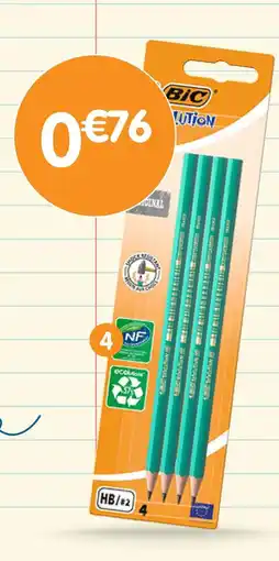 b&m Bic crayons graphite x4 hb offre