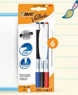 b&m Bic marqueurs x3 velleda avec effacette offre
