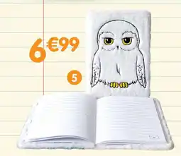 b&m Cahier peluche hedwige offre