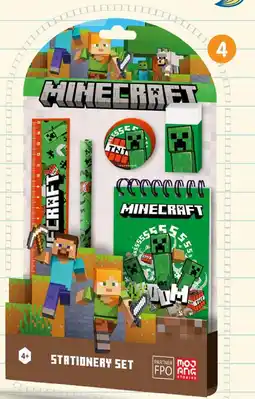 b&m Minecraft set de papeterie 5 pièces offre