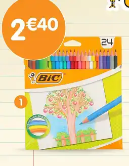 b&m Bic crayons de couleur x24 bic offre