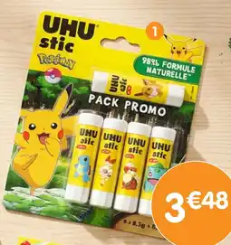 b&m Uhu sticks de colle blancs offre