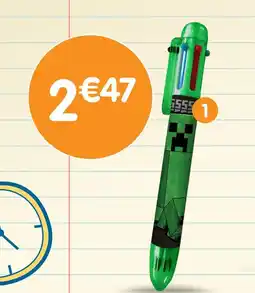 b&m Minecraft stylo 6 couleurs offre
