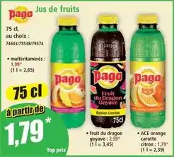 Norma Pago - jus de fruits offre