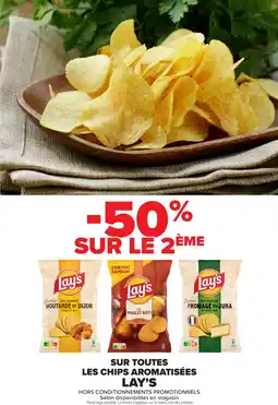 Carrefour SUR TOUTES LES CHIPS AROMATISÉES LAY'S offre