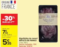 Carrefour Aiguillettes de canard REFLETS DE FRANCE offre