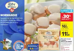 Carrefour Noix de st-jacques surgelées reflets de france offre
