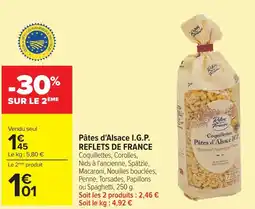 Carrefour Pâtes d'alsace i.g.p. reflets de france offre