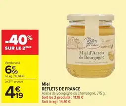 Carrefour Miel reflets de france offre