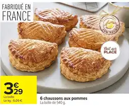 Carrefour 6 chaussons aux pommes offre