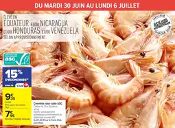 Carrefour Crevette rose cuite ASC offre