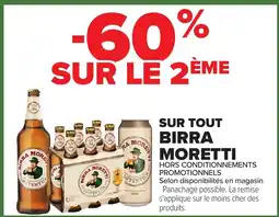Carrefour SUR TOUT BIRRA MORETTI offre