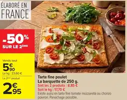 Carrefour Tarte fine poulet offre