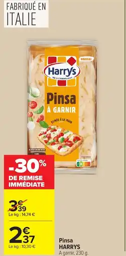 Carrefour Pinsa harrys offre
