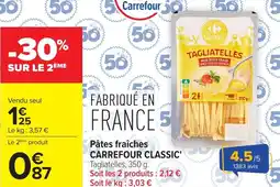 Carrefour Pâtes fraîches carrefour classic offre